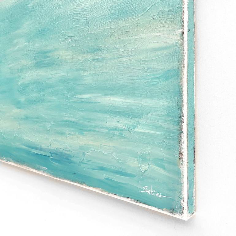 Original Abstract Seascape Painting by Sabina D'Antonio