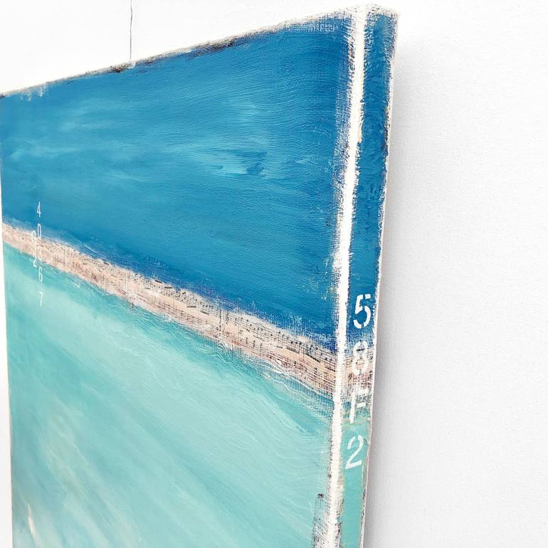 Original Abstract Seascape Painting by Sabina D'Antonio