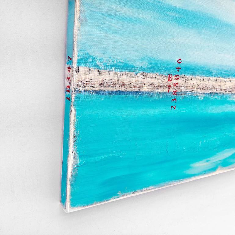 Original Abstract Beach Painting by Sabina D'Antonio