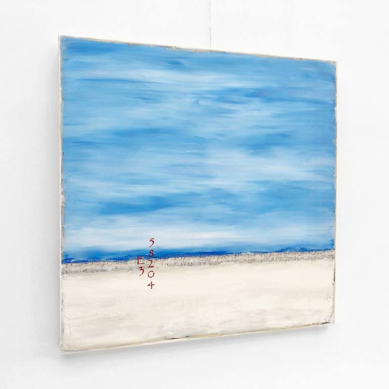 Original Abstract Expressionism Beach Painting by Sabina D'Antonio