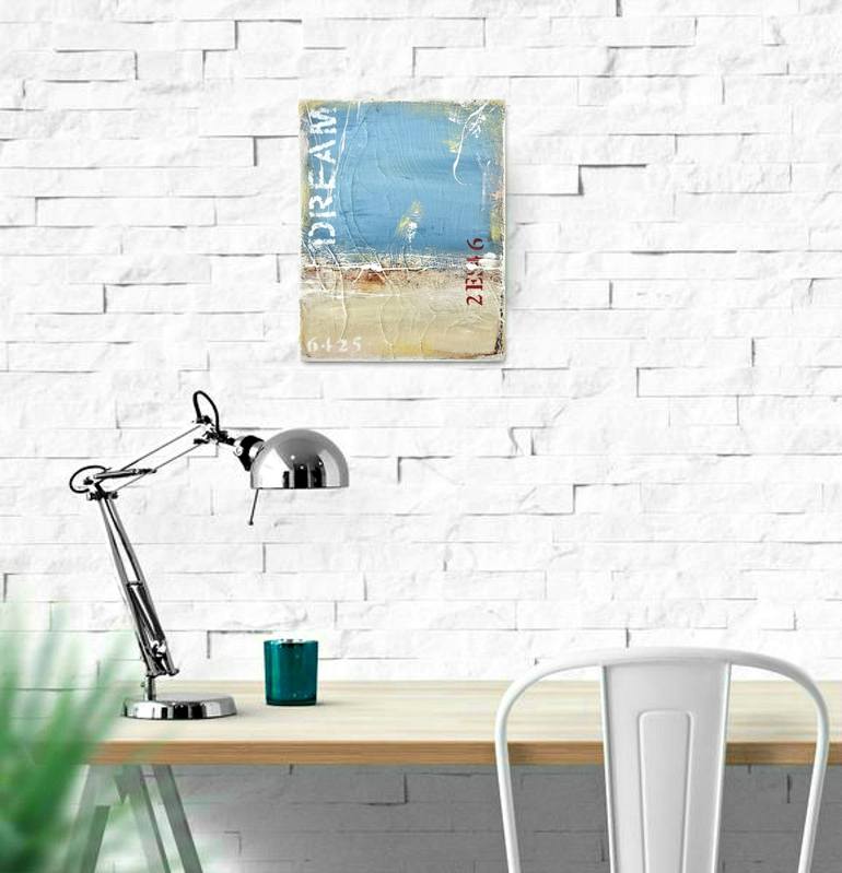 Original Abstract Beach Painting by Sabina D'Antonio