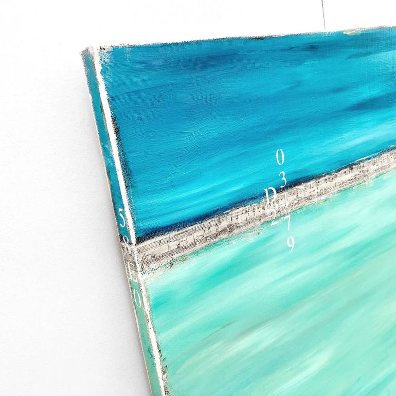 Original Abstract Beach Painting by Sabina D'Antonio