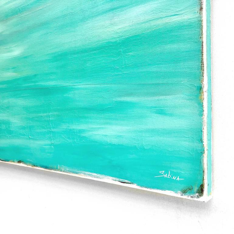 Original Abstract Beach Painting by Sabina D'Antonio