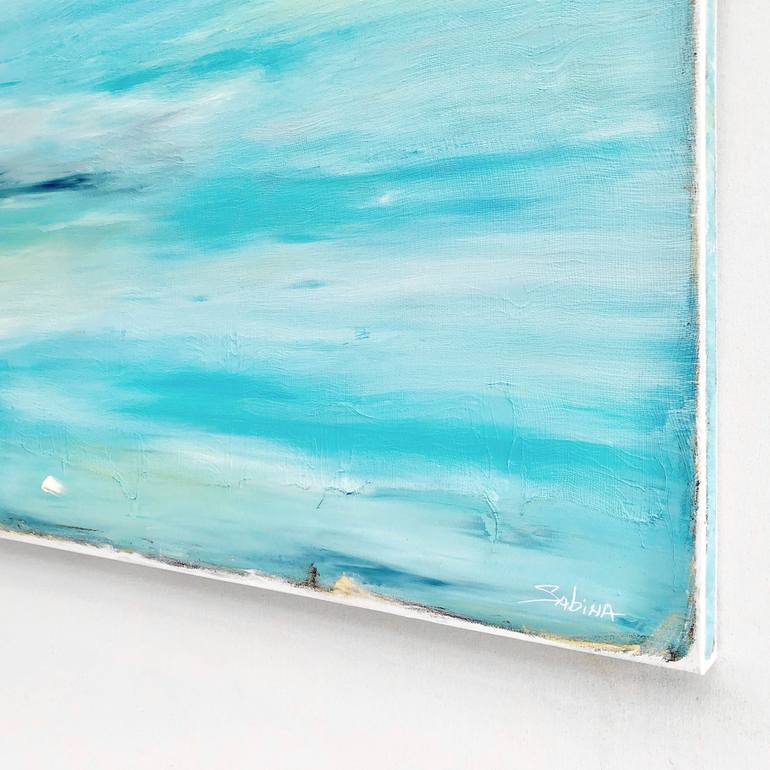 Original Abstract Seascape Painting by Sabina D'Antonio