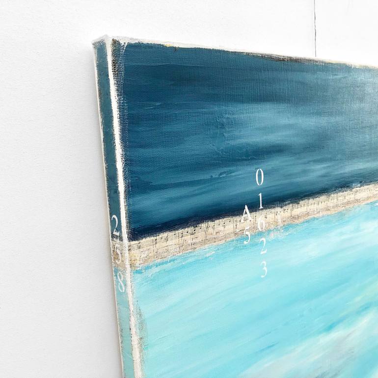 Original Abstract Seascape Painting by Sabina D'Antonio