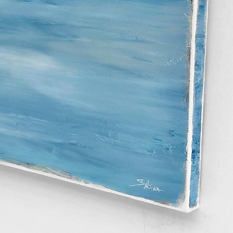 Original Abstract Beach Painting by Sabina D'Antonio