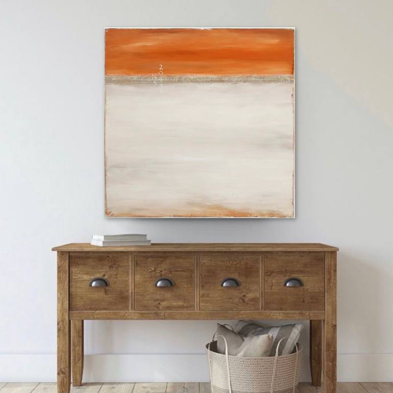 Original Abstract Beach Painting by Sabina D'Antonio