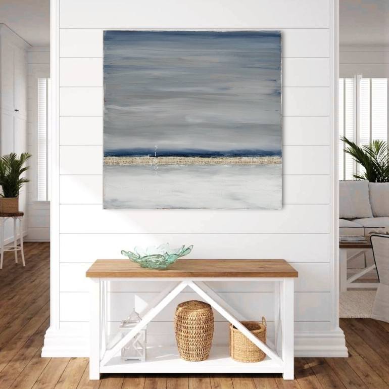 Original Abstract Beach Painting by Sabina D'Antonio