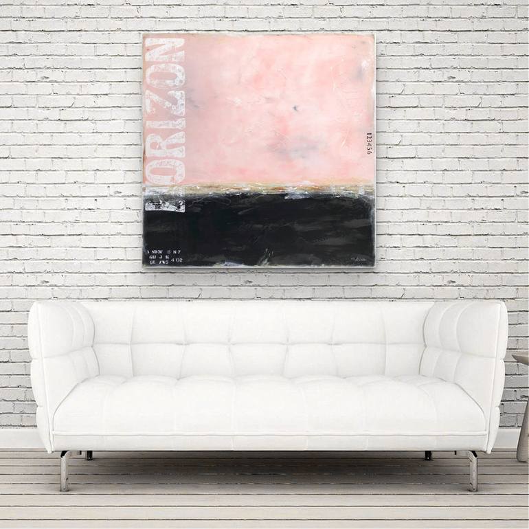 Original Abstract Beach Painting by Sabina D'Antonio