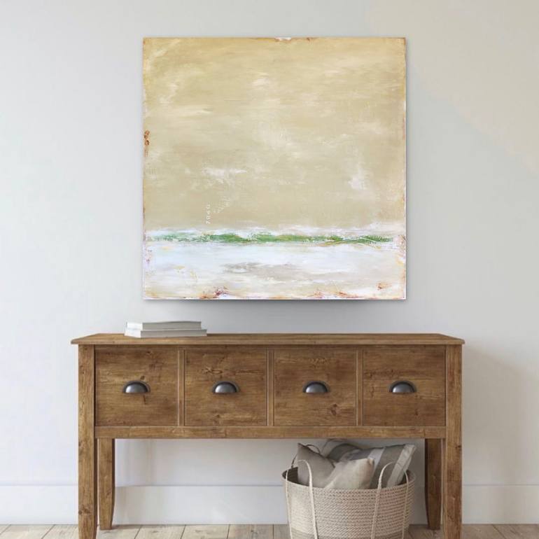 Original Abstract Beach Painting by Sabina D'Antonio