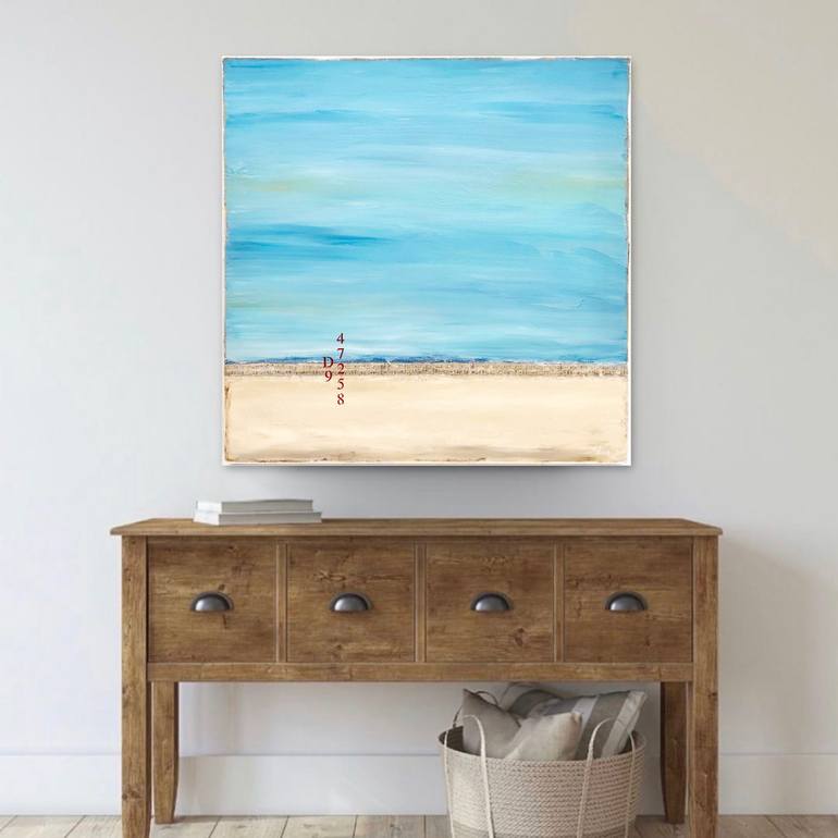 Original Abstract Beach Painting by Sabina D'Antonio