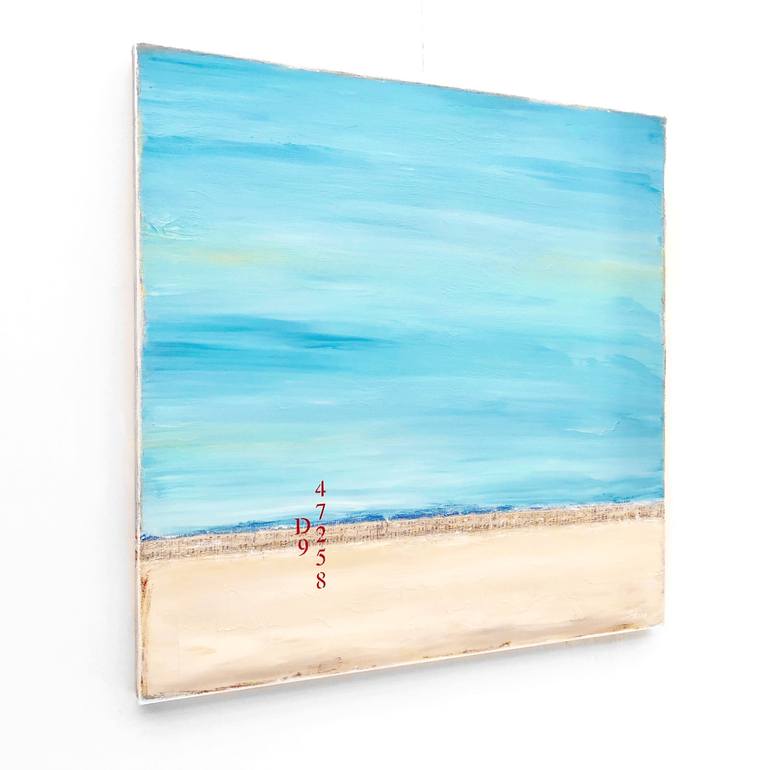 Original Abstract Beach Painting by Sabina D'Antonio