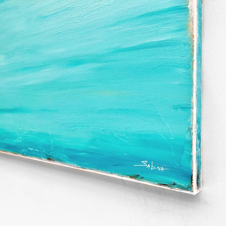 Original Abstract Seascape Painting by Sabina D'Antonio