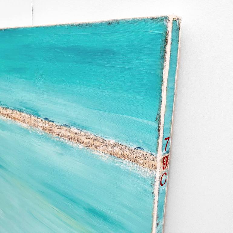 Original Abstract Seascape Painting by Sabina D'Antonio