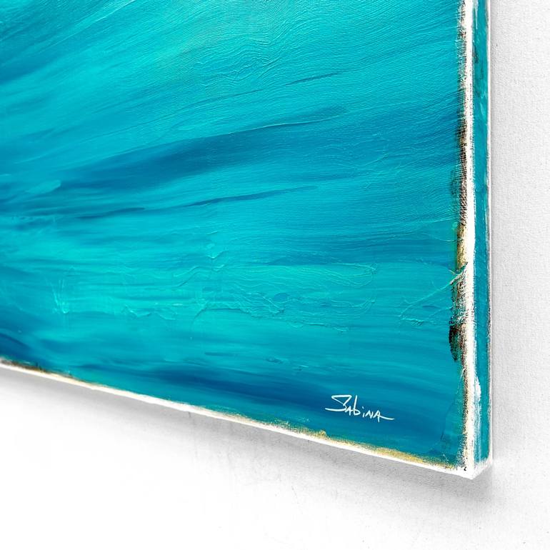 Original Abstract Seascape Painting by Sabina D'Antonio