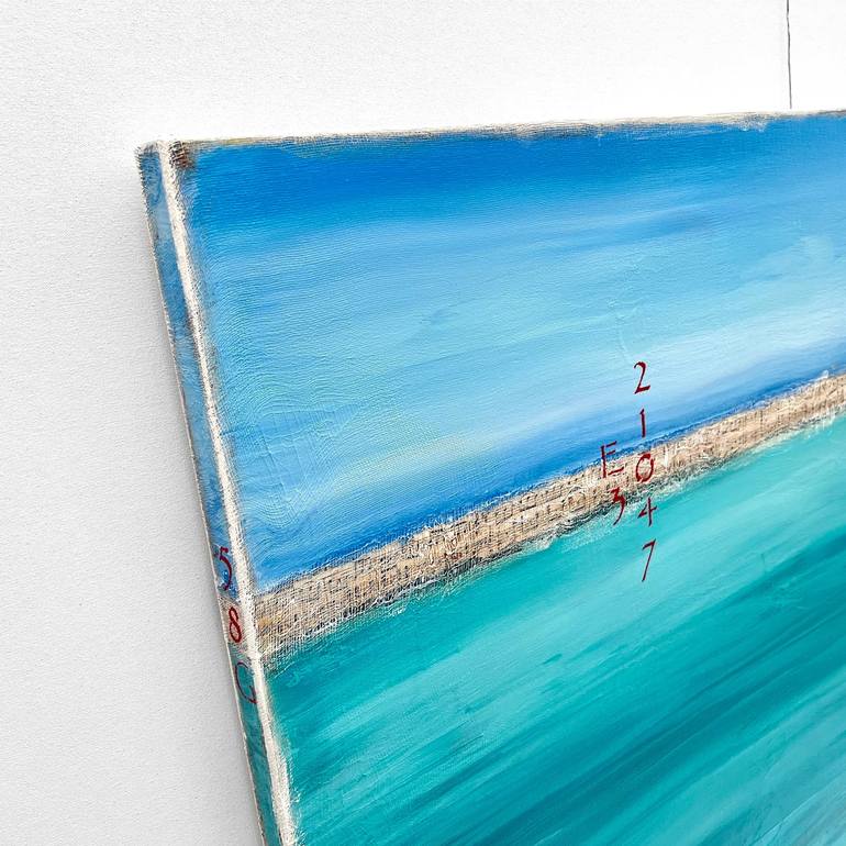 Original Abstract Seascape Painting by Sabina D'Antonio