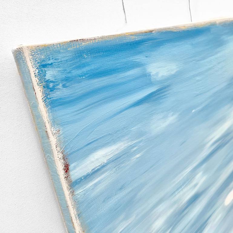 Original Abstract Beach Painting by Sabina D'Antonio