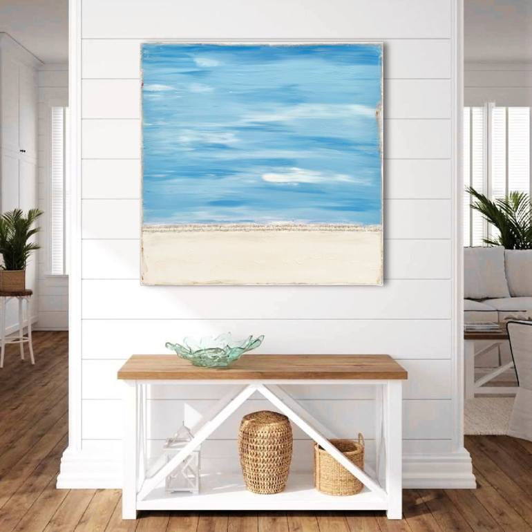 Original Abstract Beach Painting by Sabina D'Antonio