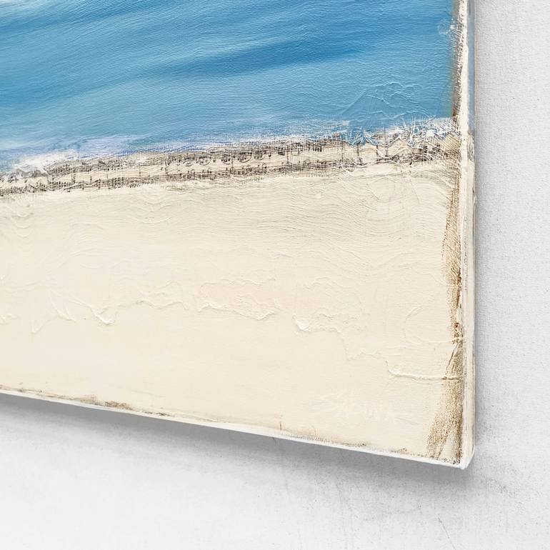 Original Abstract Beach Painting by Sabina D'Antonio