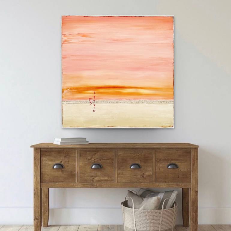 Original Abstract Beach Painting by Sabina D'Antonio