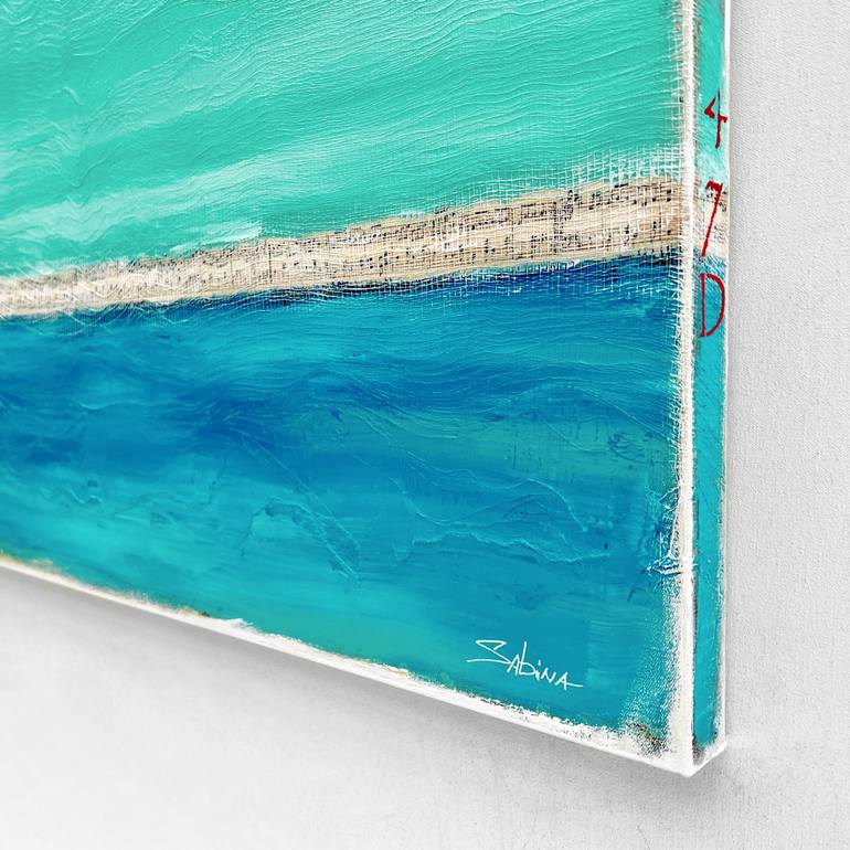 Original Abstract Seascape Painting by Sabina D'Antonio