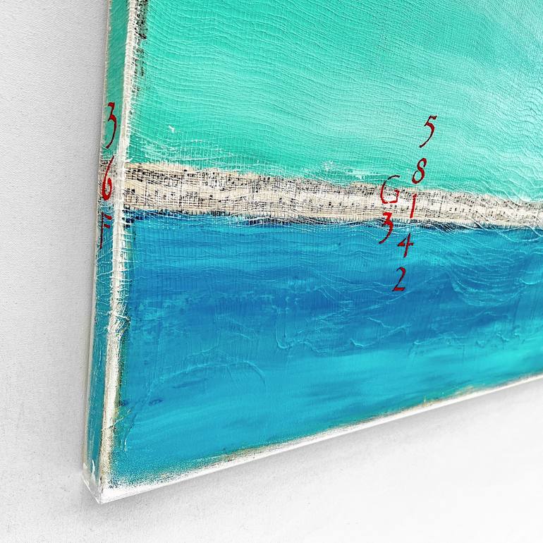 Original Abstract Seascape Painting by Sabina D'Antonio