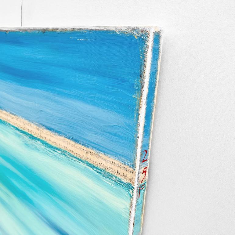 Original Abstract Seascape Painting by Sabina D'Antonio