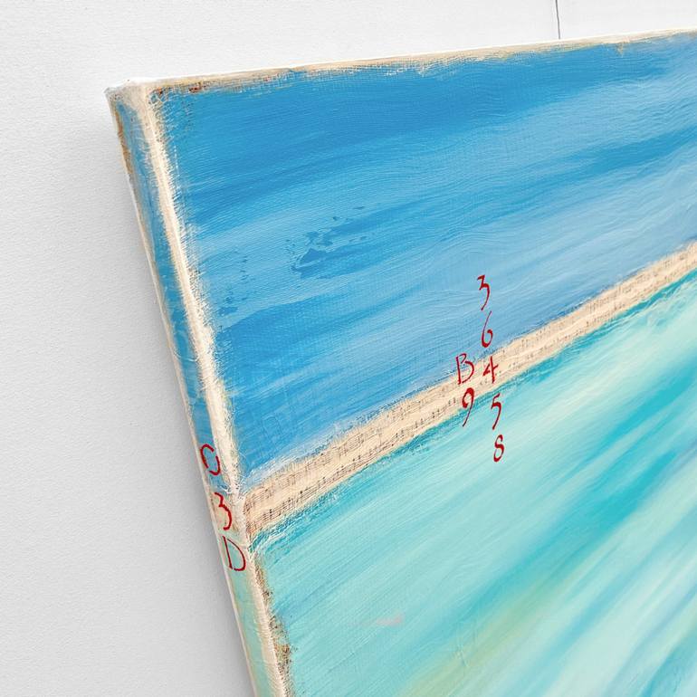 Original Abstract Seascape Painting by Sabina D'Antonio