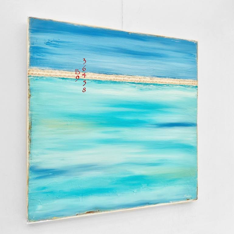 Original Abstract Seascape Painting by Sabina D'Antonio