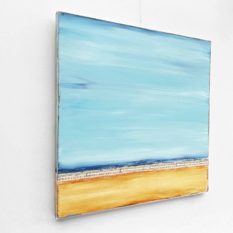 Original Abstract Beach Painting by Sabina D'Antonio