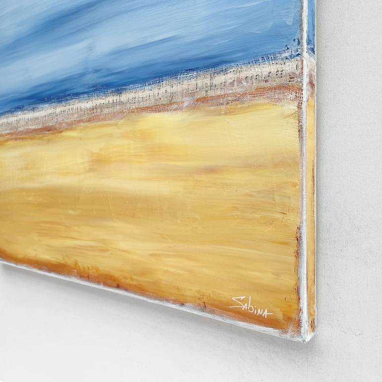 Original Abstract Beach Painting by Sabina D'Antonio