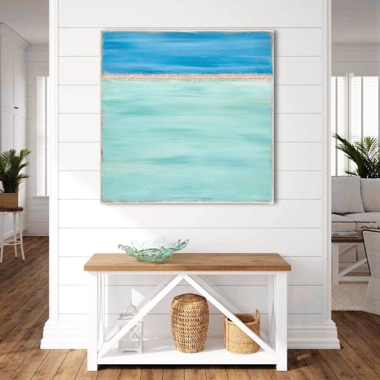 Original Abstract Seascape Painting by Sabina D'Antonio