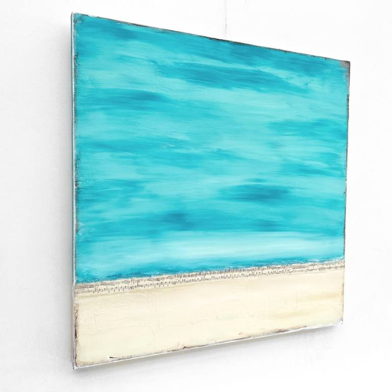 Original Abstract Beach Painting by Sabina D'Antonio