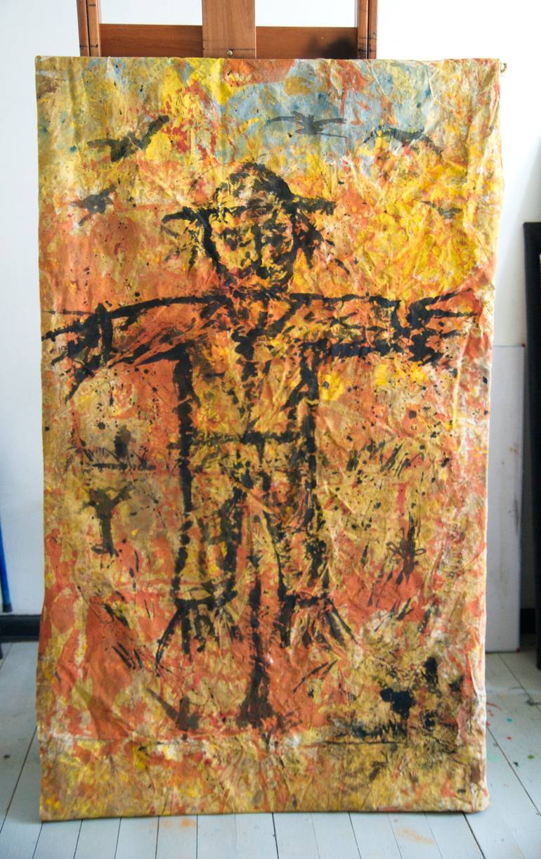 Original Expressionism Mortality Painting by Pittjes Hitschfeld
