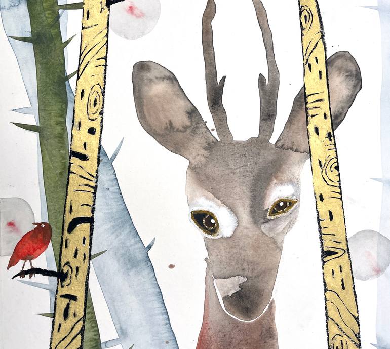 Original Modernism Animal Drawing by Nynke Kuipers