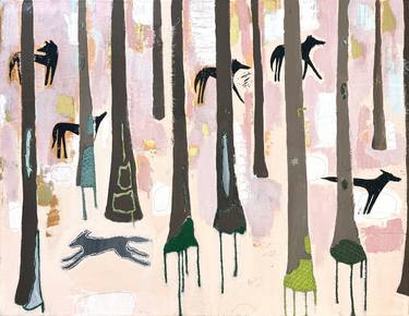 Original Figurative Animal Painting by Nynke Kuipers