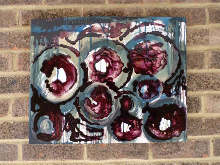 Original Abstract Patterns Painting by Charlotte Esposito