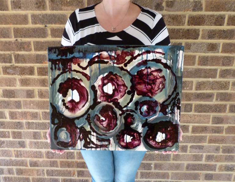 Original Abstract Patterns Painting by Charlotte Esposito