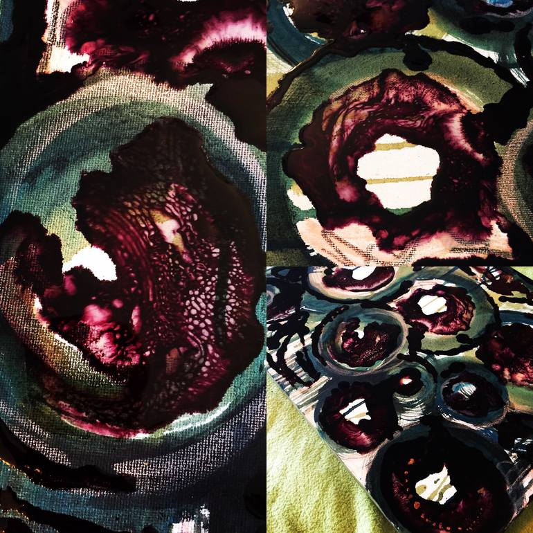 Original Abstract Patterns Painting by Charlotte Esposito