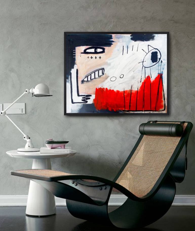 Original Abstract People Painting by Daniel Malta