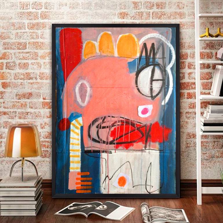Original Abstract Expressionism Abstract Painting by Daniel Malta
