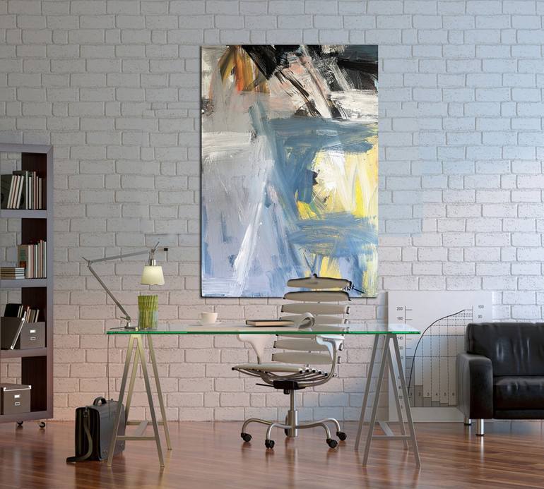 Original Abstract Expressionism Interiors Painting by Jim Hudek