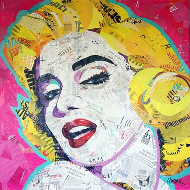 Original Pop Art Pop Culture/Celebrity Collage by Jim Hudek