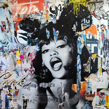 Original Street Art Pop Culture/Celebrity Mixed Media by Jim Hudek