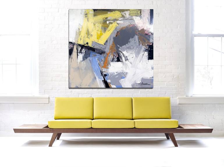 Original Abstract Expressionism Abstract Painting by Jim Hudek