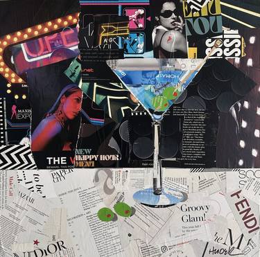 Original Abstract Food & Drink Collage by Jim Hudek