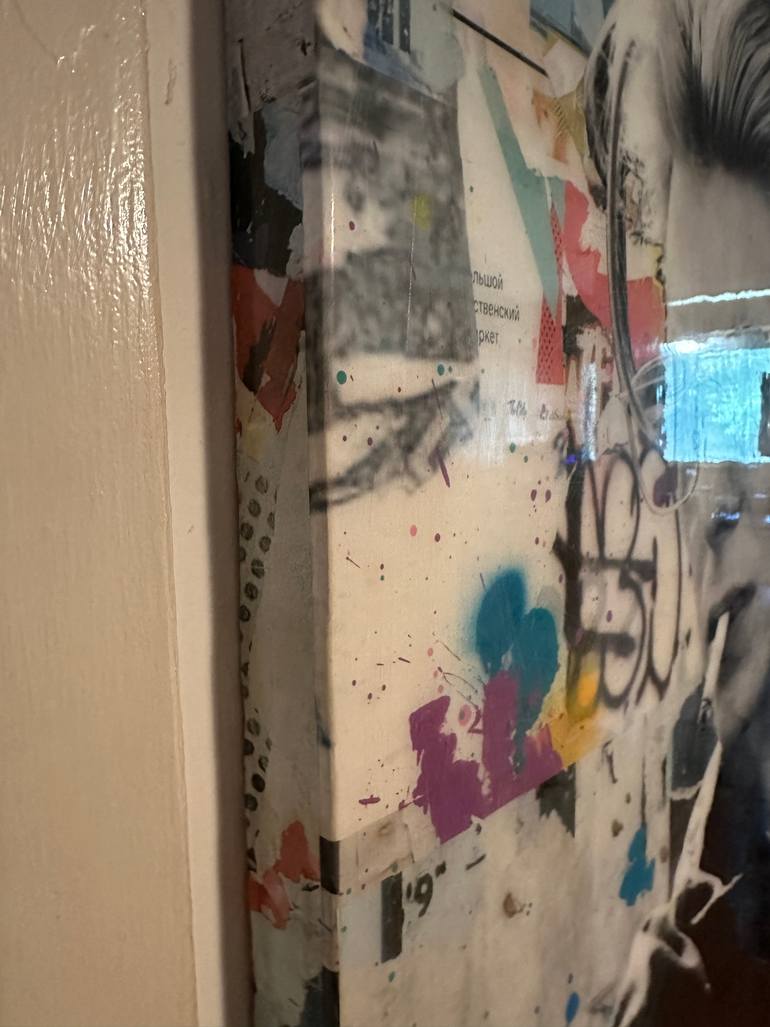 Original Street Art Pop Culture/Celebrity Mixed Media by Jim Hudek