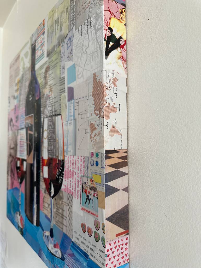 Original Street Art Food & Drink Collage by Jim Hudek