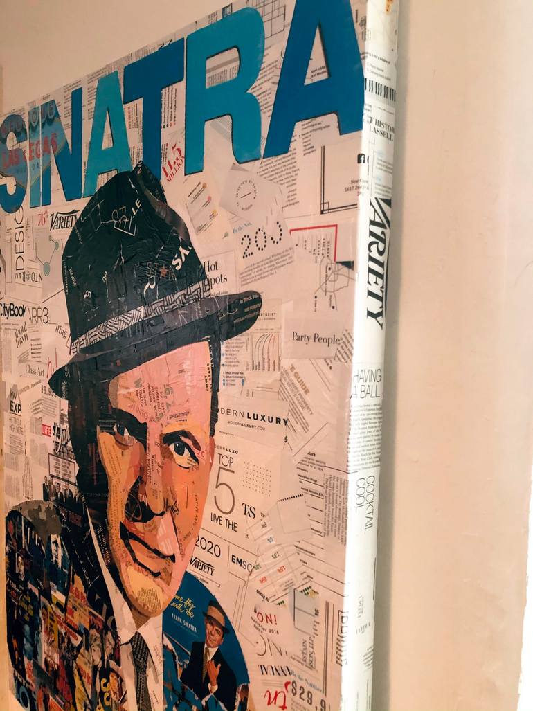Original Figurative Pop Culture/Celebrity Collage by Jim Hudek
