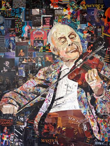 Print of Figurative Music Collage by Jim Hudek